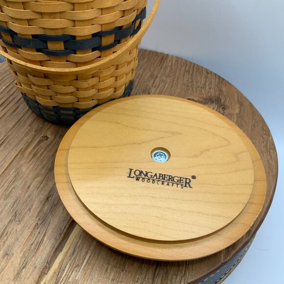 Longaberger J.W. Collection Miniature 2001 Edition Banker's Waste Basket - Picture 4 of 8